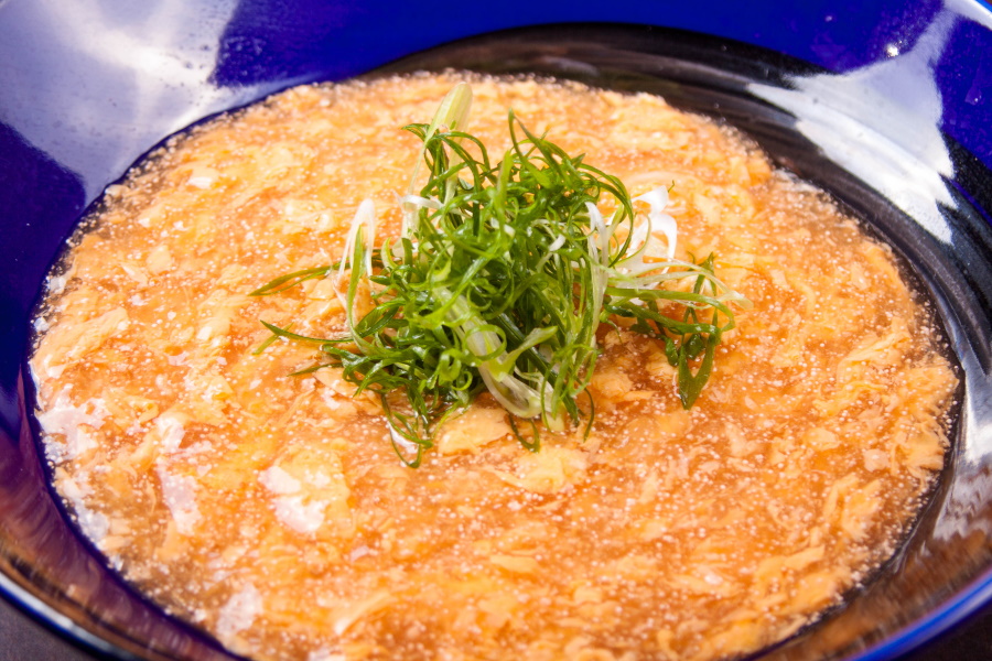 明太あんかけ玉子とじ