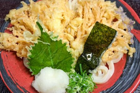 えのきの天ぷらうどん