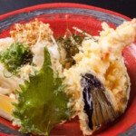 海老と野菜天ぶっかけ